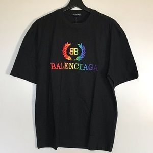 Balenciaga Rainbow BB T-Shirt Oversized Size (XS)